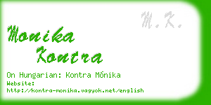 monika kontra business card